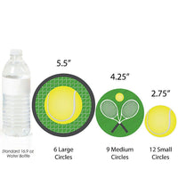You Got Served - Tennis - Baby Shower or Birthday Party Giant Circle Confetti - Party Decorations - Large Confetti 27 Count
