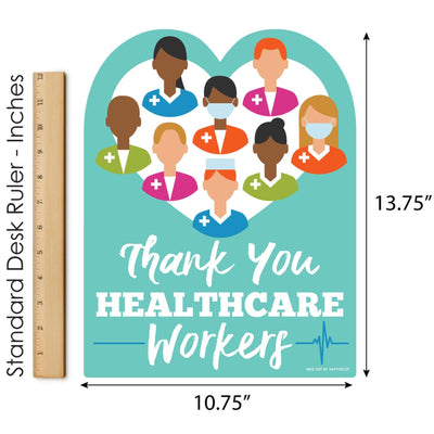 Thank You Healthcare Workers - Outdoor Lawn Sign - Yard Sign - 1 Piece