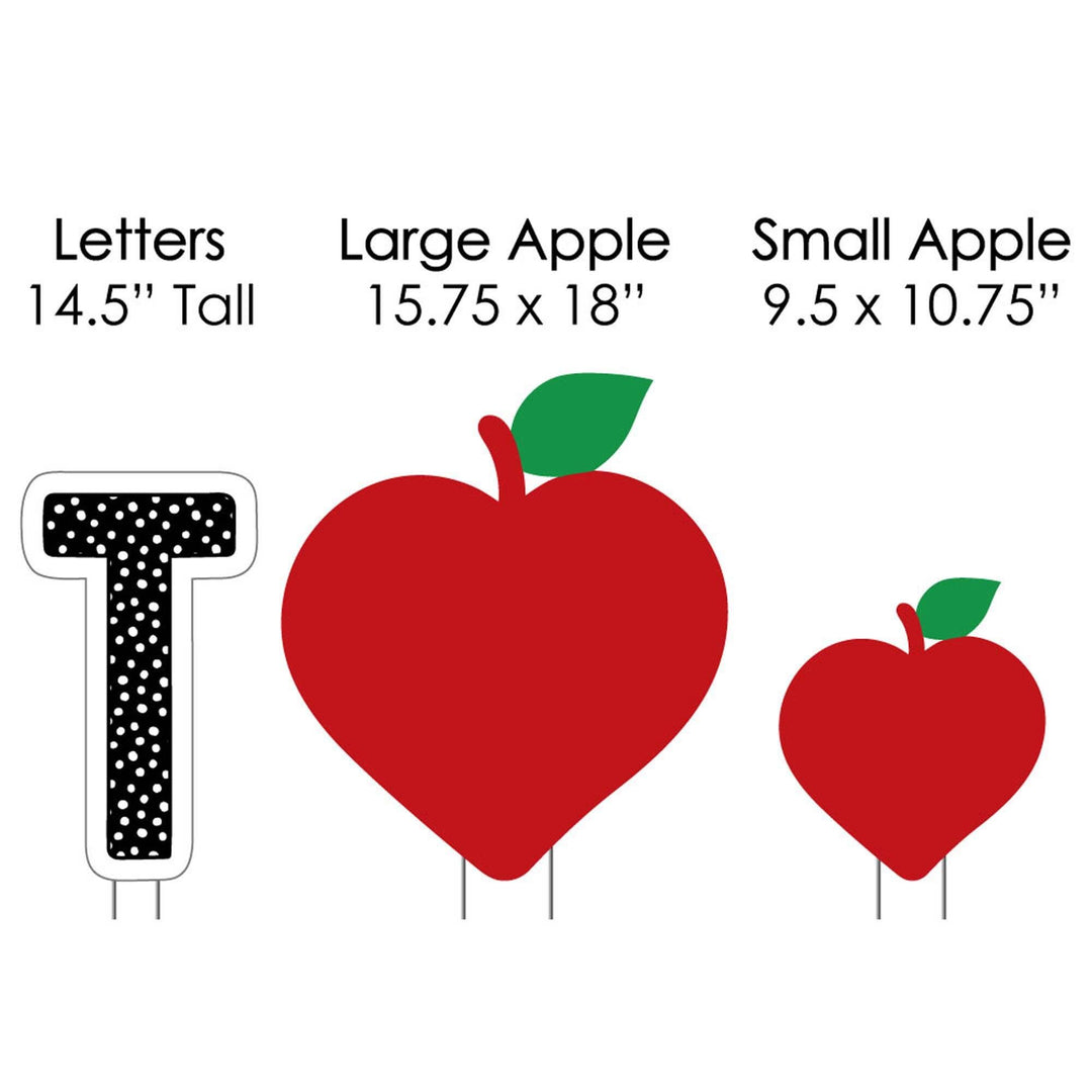Teacher Appreciation - First and Last Day of School Yard Sign Outdoor Lawn Decorations - Thank You Teachers Yard Signs - We Love Our Teachers