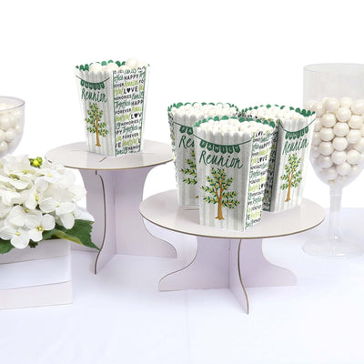 Family Tree Reunion - Family Gathering Party Favor Popcorn Treat Boxes - Set of 12