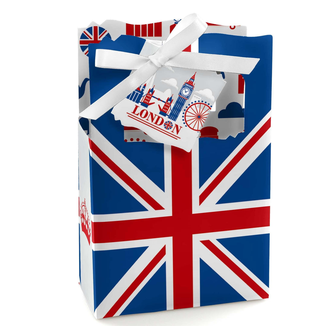 Cheerio, London - British UK Party Favor Boxes - Set of 12