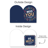 Miss You - Going Away Giant Greeting Card - Big Shaped Jumborific Card - 16.5 x 22 inches