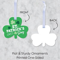 Shamrock St. Patrick's Day - Saint Paddy's Day Decorations - Tree Ornaments - Set of 12