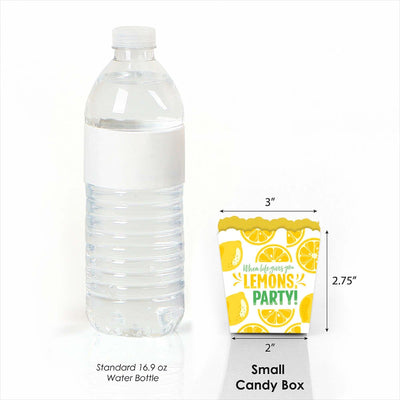 So Fresh - Lemon - Party Mini Favor Boxes - Citrus Lemonade Party Treat Candy Boxes - Set of 12