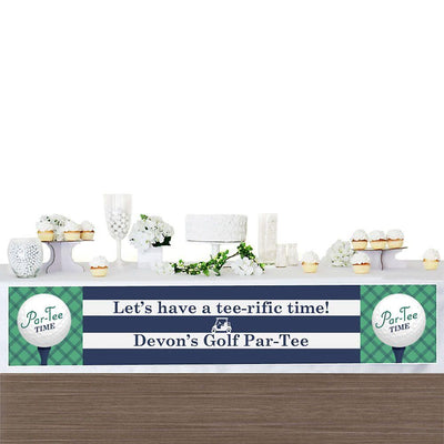 Par-Tee Time - Golf - Personalized Birthday or Retirement Party Banner