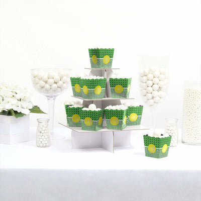 You Got Served - Tennis - Party Mini Favor Boxes - Baby Shower or Tennis Ball Birthday Party Treat Candy Boxes - Set of 12