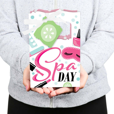 Spa Day - Girls Makeup Party Favor Boxes - Set of 12