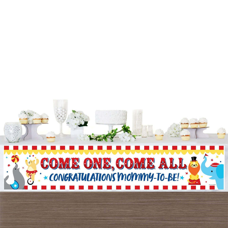 Carnival - Step Right Up Circus - Carnival Themed Baby Shower Decorations Party Banner