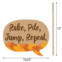 Funny Pumpkin Patch - Fall, Halloween or Thanksgiving Party 10 Piece Photo Booth Props Kit