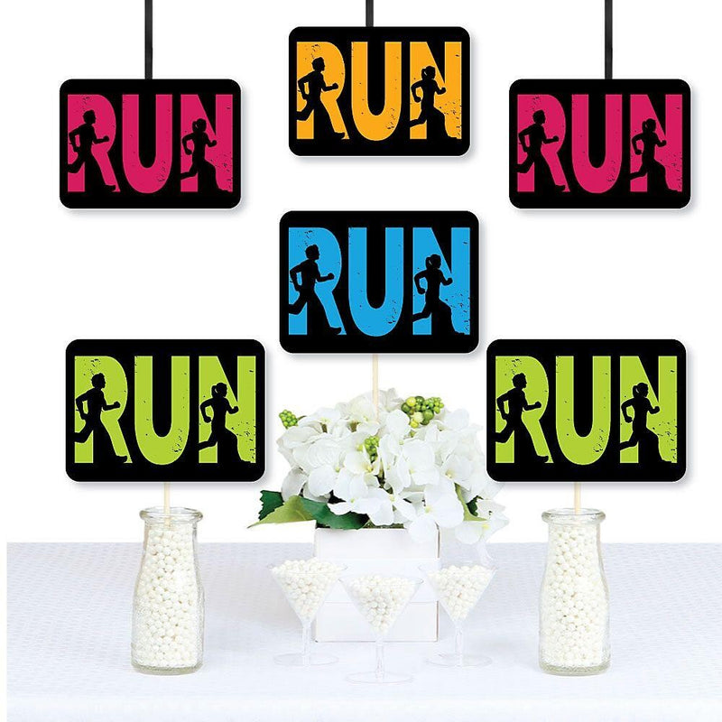 Set The Pace - Running - Decorations DIY Track, Cross Country or Marathon Essentials - Set of 20