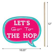 Funny 50's Sock Hop - 10 Piece Photo Booth Props Kit