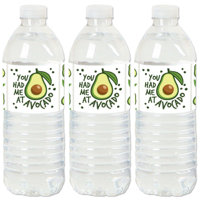 Hello Avocado - Fiesta Party Water Bottle Sticker Labels - Set of 20