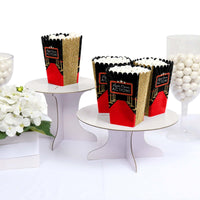 Red Carpet - Movie Night Party Favor Popcorn Treat Boxes - Set of 12