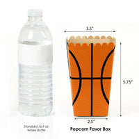 Nothin' but Net - Basketball - Baby Shower or Birthday Party Favor Popcorn Treat Boxes - Set of 12
