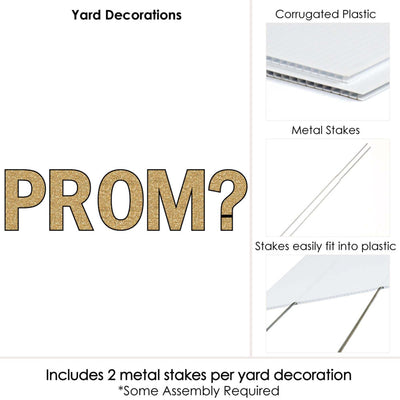 Promposal - Yard Sign Outdoor Lawn Decorations - Prom Proposal Yard Signs - PROM?