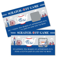 Cheerio, London - British UK Party Scratch Off Cards - 22 Cards