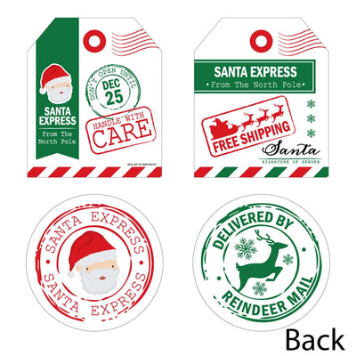 Santa's Special Delivery - Gift Tag Decorations DIY From Santa Claus Christmas Essentials - Set of 20