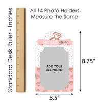 Bride Squad - DIY Rose Gold Bridal Shower or Bachelorette Party Decor - Picture Display - Photo Banner