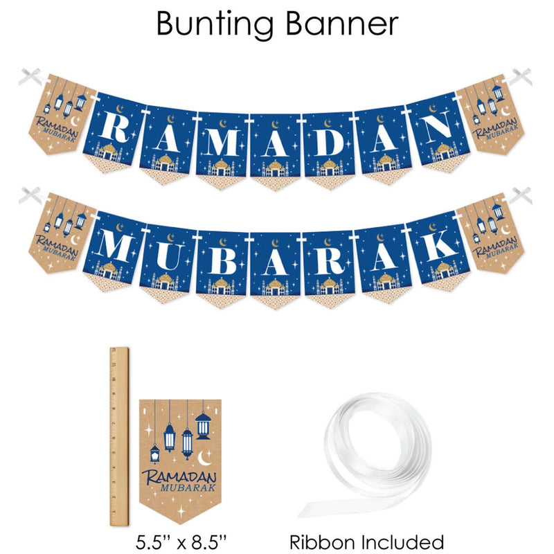 Ramadan - Eid Mubarak Supplies - Banner Decoration Kit - Fundle Bundle