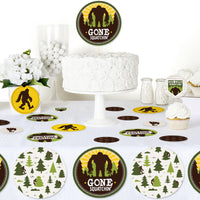 Sasquatch Crossing - Bigfoot Party or Birthday Party Giant Circle Confetti - Party Decorations - Large Confetti 27 Count
