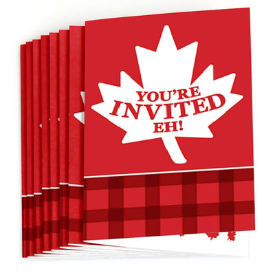 Canada Day - Fill In Canadian Party Invitations - 8 ct