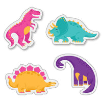 Roar Dinosaur - DIY Shaped Dino Mite T-Rex Baby Shower or Birthday Party Cut-Outs - 24 ct