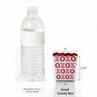 Conversation Hearts - Party Mini Favor Boxes - Valentine's Day Treat Candy Boxes - Set of 12