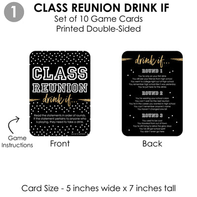 Reunited - 4 School Class Reunion Party Games - 10 Cards Each - Gamerific Bundle