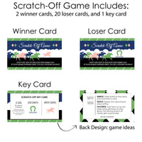 Kentucky Horse Derby - Horse Race Party Game Scratch Off Cards - 22 ct
