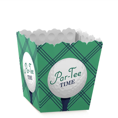 Par-Tee Time - Golf - Party Mini Favor Boxes - Retirement or Birthday Party Treat Candy Boxes - Set of 12