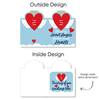 Heart Angel - Sympathy Giant Greeting Card - Big Shaped Jumborific Card - 16.5 x 22 inches