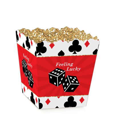 Las Vegas - Party Mini Favor Boxes - Casino Party Treat Candy Boxes - Set of 12