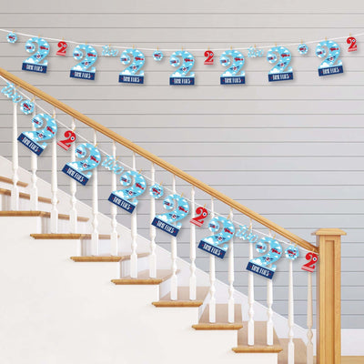 2nd Birthday Taking Flight - Airplane - Vintage Plane Second Birthday Party DIY Decorations - Clothespin Garland Banner - 44 Pieces