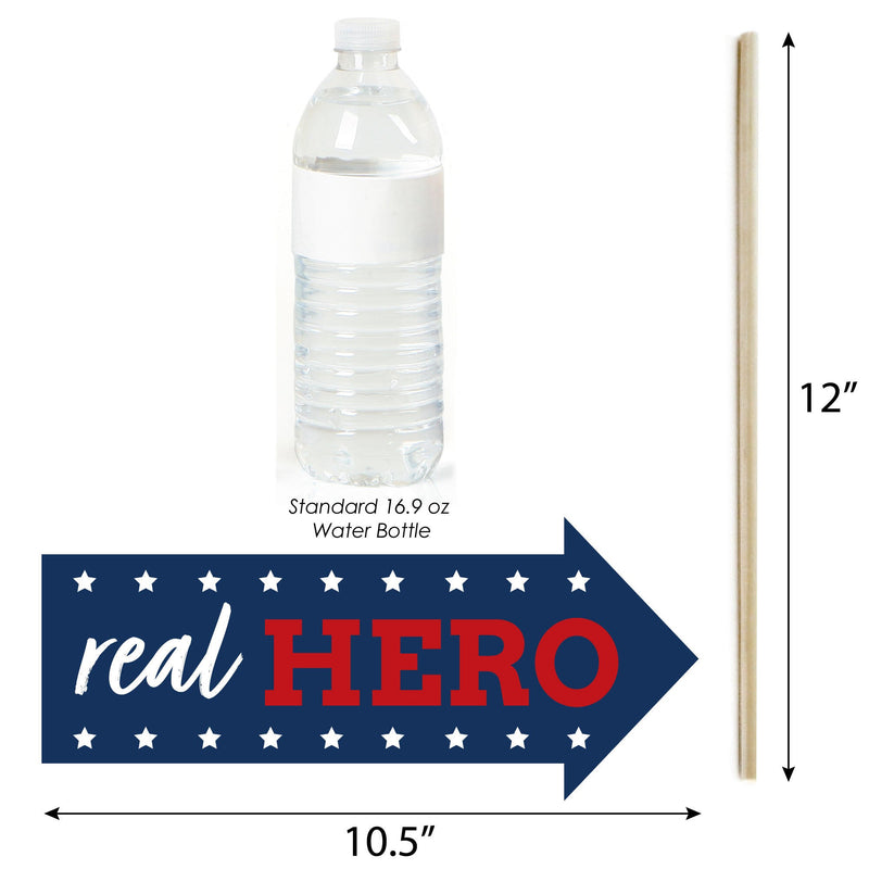 Happy Veterans Day - Patriotic Photo Booth Props Kit - 10 Piece