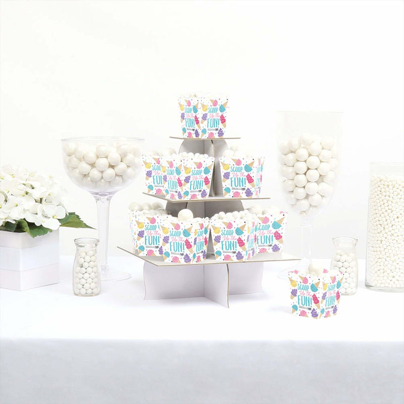 Scoop Up The Fun - Ice Cream - Party Mini Favor Boxes - Sprinkles Party Treat Candy Boxes - Set of 12