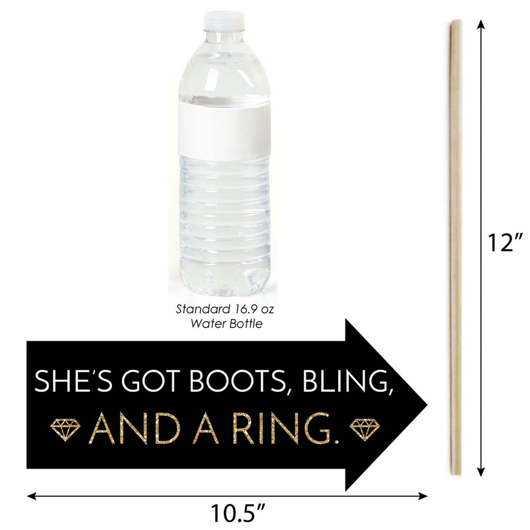 Funny Nash Bash - 10 Piece Nashville Bachelorette Party Photo Booth Props Kit