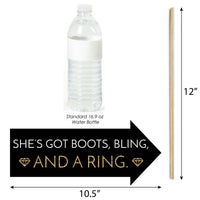 Funny Nash Bash - 10 Piece Nashville Bachelorette Party Photo Booth Props Kit