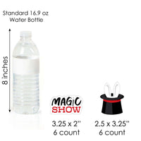 Ta-Da, Magic Show - Cupcake Decoration - Magical Birthday Party Cupcake Wrappers and Treat Picks Kit - Set of 24