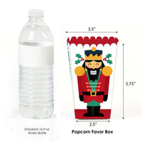 Christmas Nutcracker - Holiday Party Favor Popcorn Treat Boxes - Set of 12