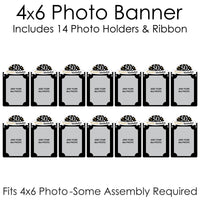Adult 50th Birthday - Gold - DIY Birthday Party Decor - Picture Display - Photo Banner