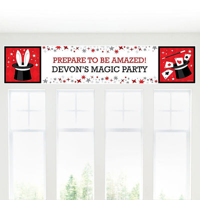 Ta-Da, Magic Show - Personalized Magical Birthday Party Banner