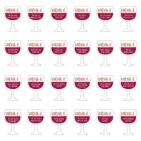 Drink If Game - But First, Wine - Wine Tasting Party Game - Set of 24