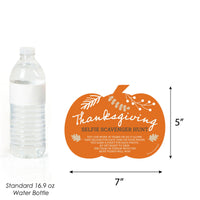 Happy Thanksgiving - Selfie Scavenger Hunt - Fall Harvest Party Game - Set of 12