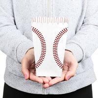 Batter Up - Baseball - Baby Shower or Birthday Party Favor Popcorn Treat Boxes - Set of 12