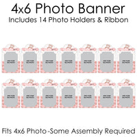 Bride Squad - DIY Rose Gold Bridal Shower or Bachelorette Party Decor - Picture Display - Photo Banner