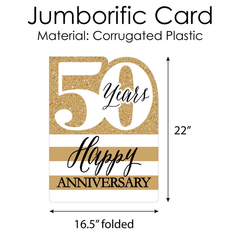 We Still Do - 50th Wedding Anniversary - Happy Anniversary Giant Greeting Card - Big Shaped Jumborific Card - 16.5 x 22 inches