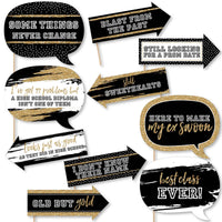 Funny Reunited - 10 Piece School Class Reunion Party Photo Booth Props Kit