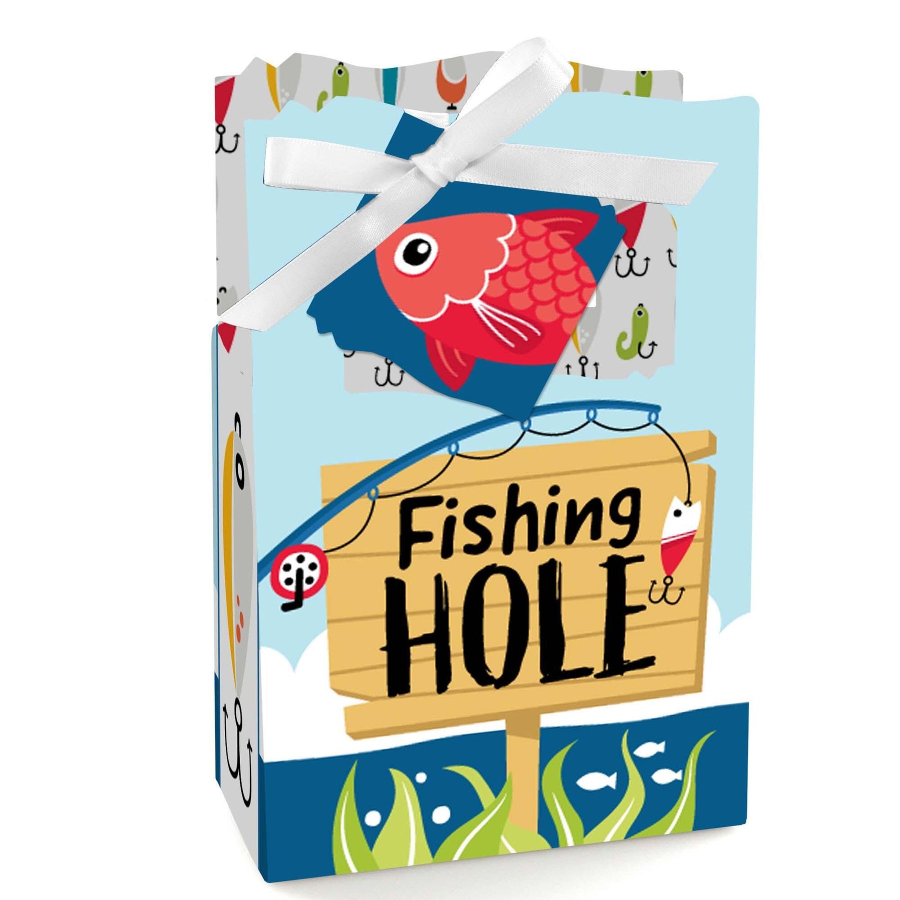 Let's Go Fishing - Fish Themed Party or Birthday Party Favor Boxes