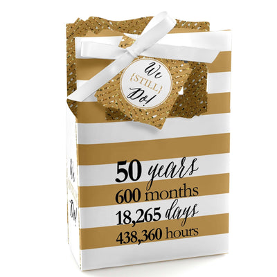 We Still Do - 50th Wedding Anniversary Party Favor Boxes - Set of 12