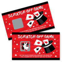 Ta-Da, Magic Show - Magical Birthday Party Game Scratch Off Cards - 22 Count